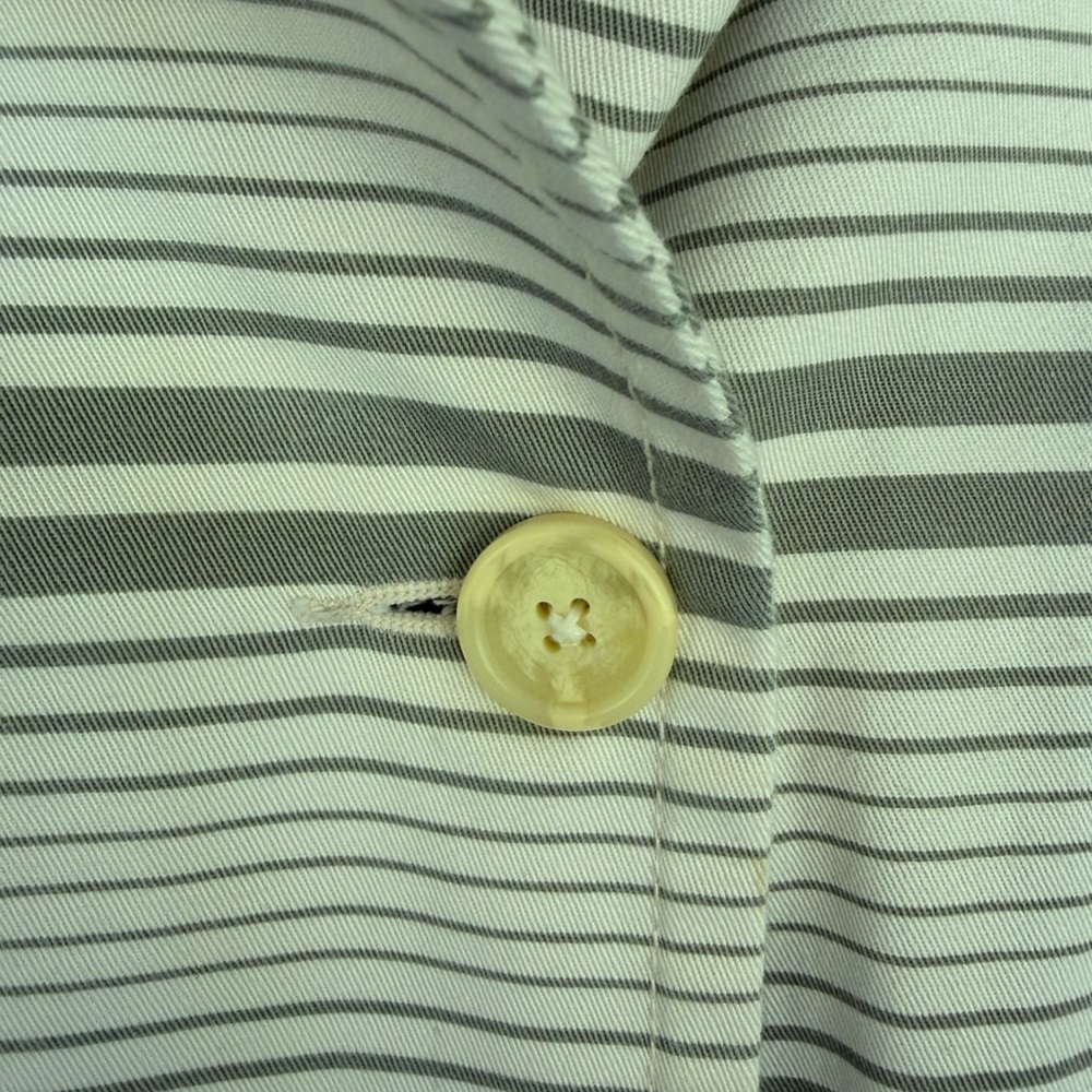 Proenza Schouler Striped Lined Jacket in White and Gray Size M. NWOT COTTON - Picture 6 of 12